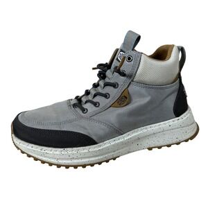 Hey Dude Tahoe Nylon Mens Boots Size 9 Grey Black Mid Top Sneakers 42058-030